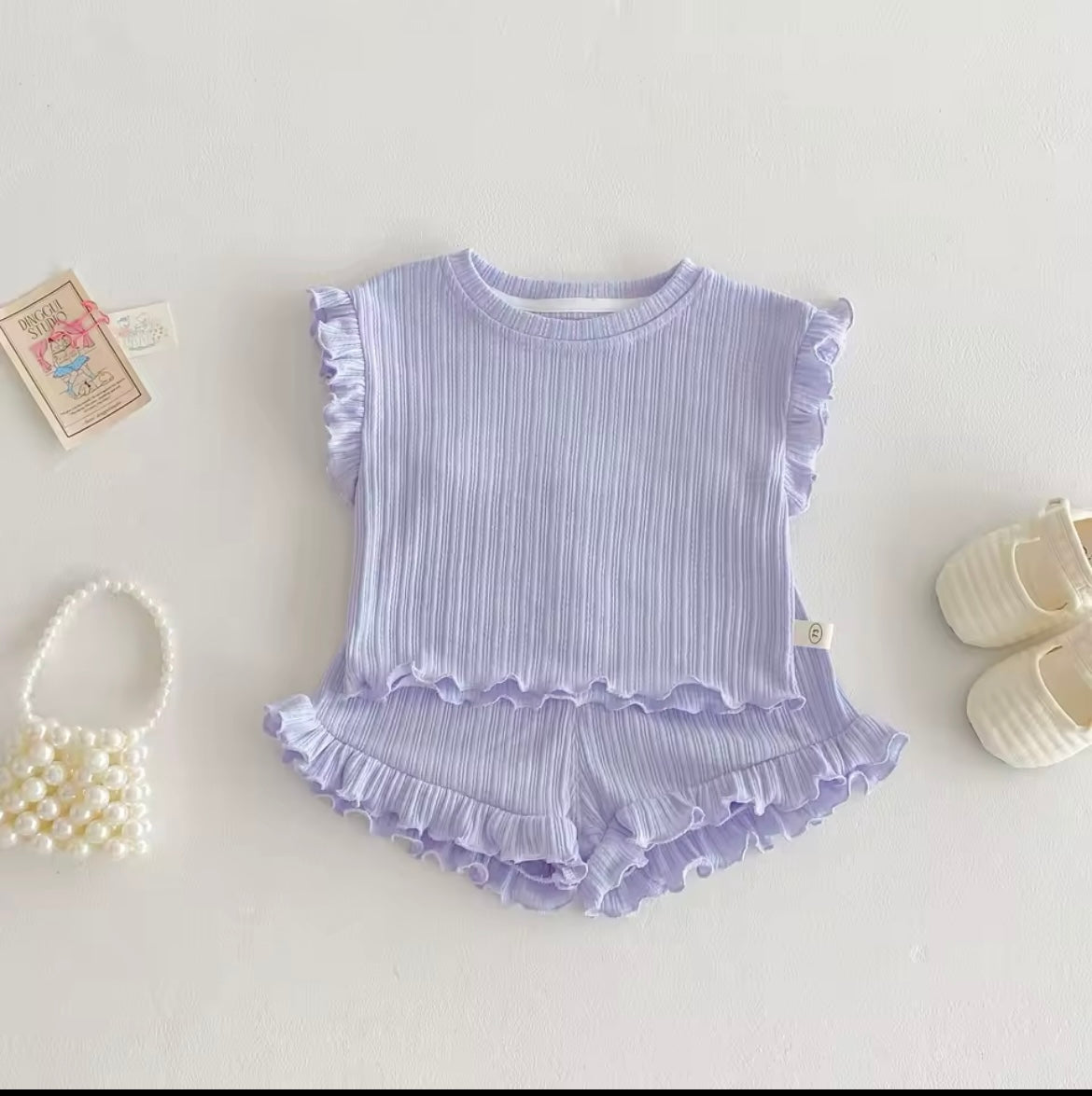 Ruffle Short Set