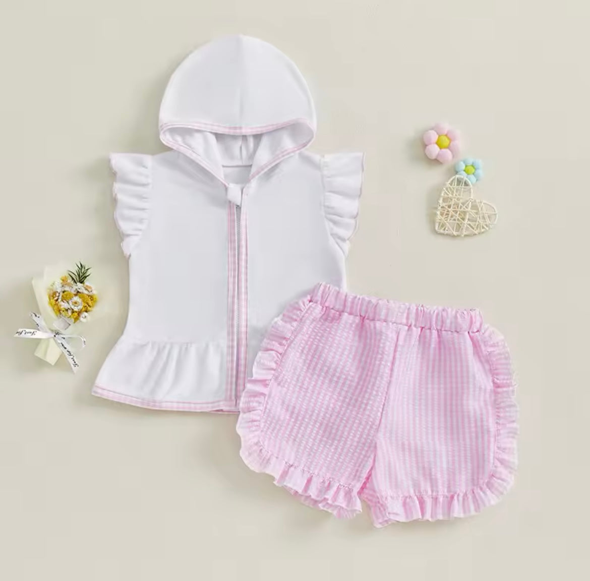 Cover Up Towel Short Set