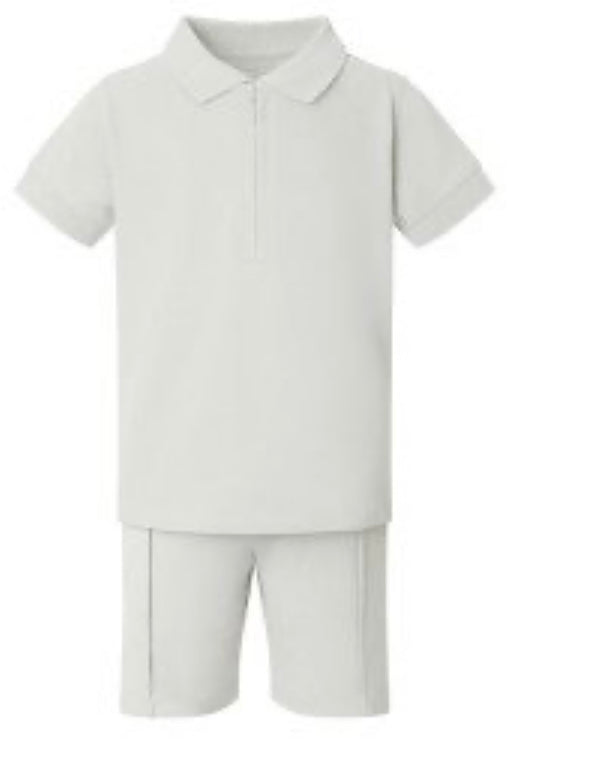 Boys polo short set