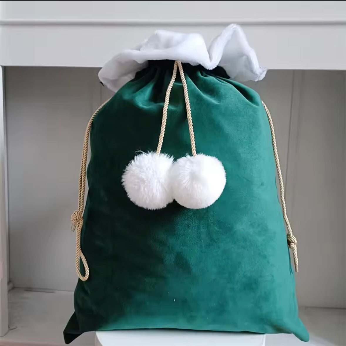 Christmas Pom Pom Sack