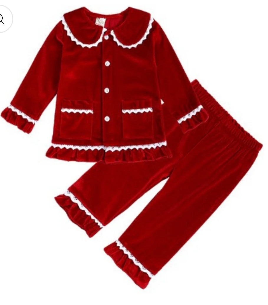 Girls Velour Pjs