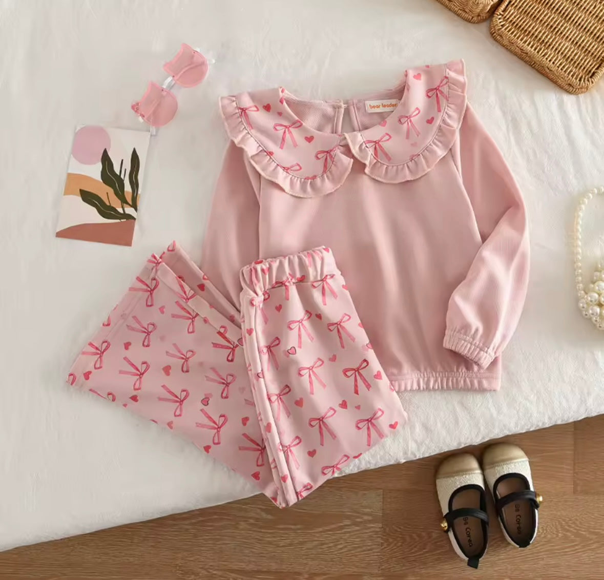 Bow Collar Flares set