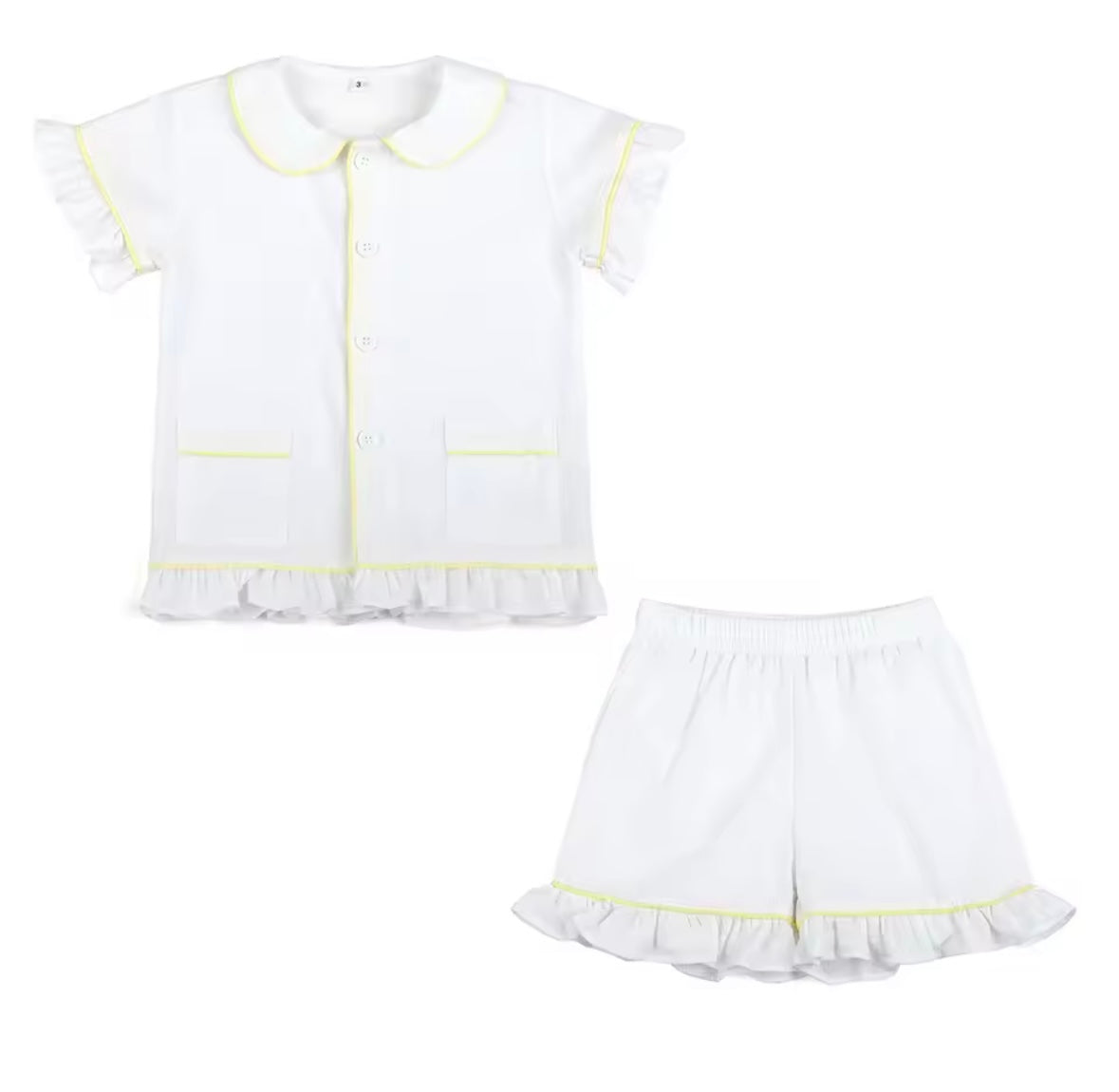 Girls Shorts collar Pjs