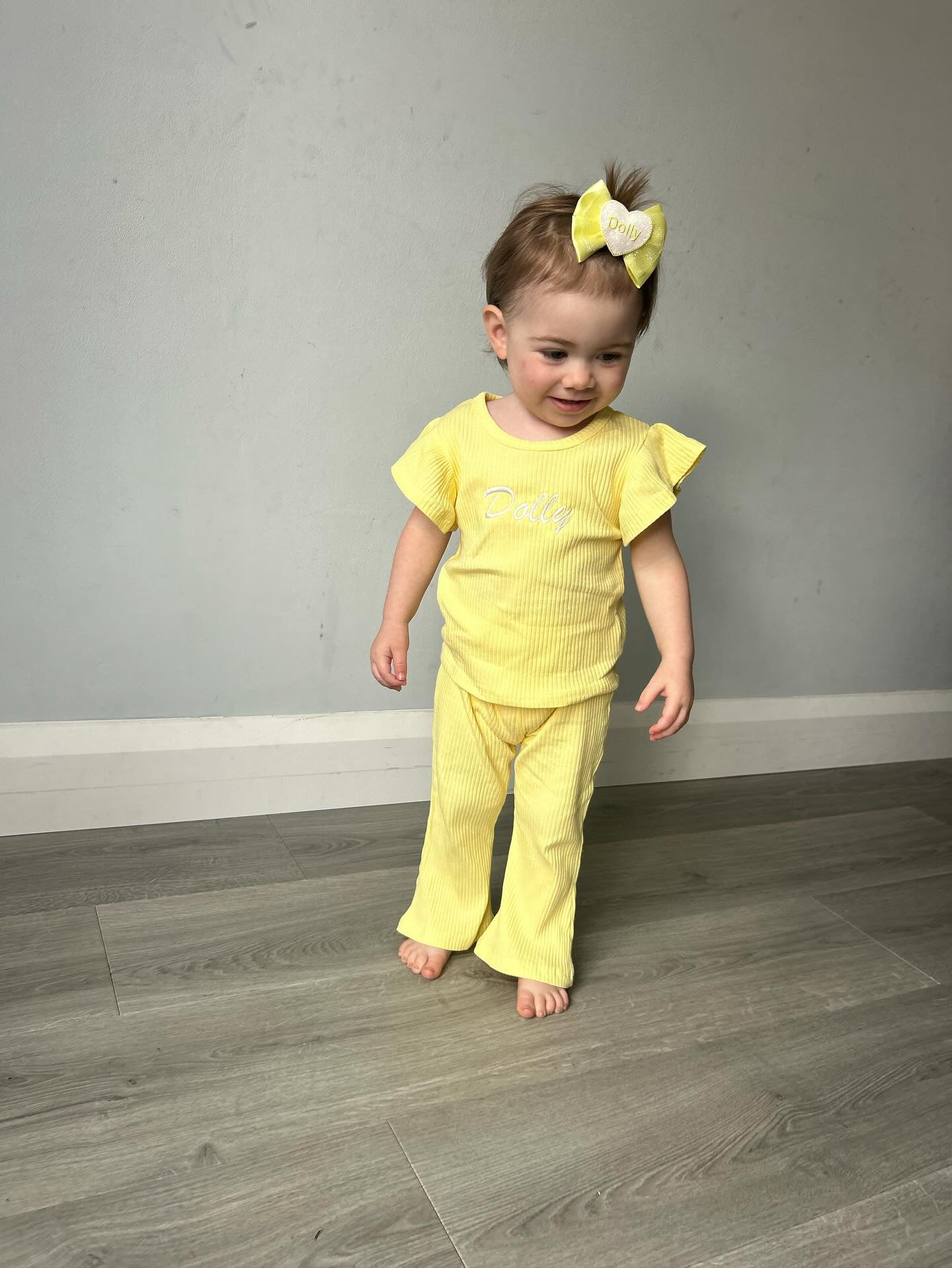 Short Sleeve Ribbed Flares set