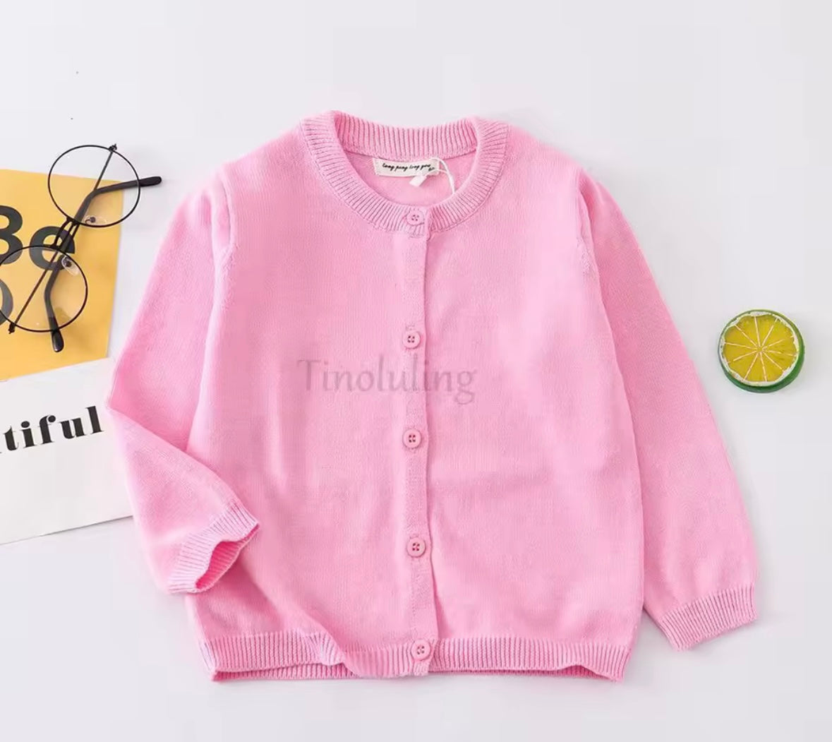 Solid colour cardigan