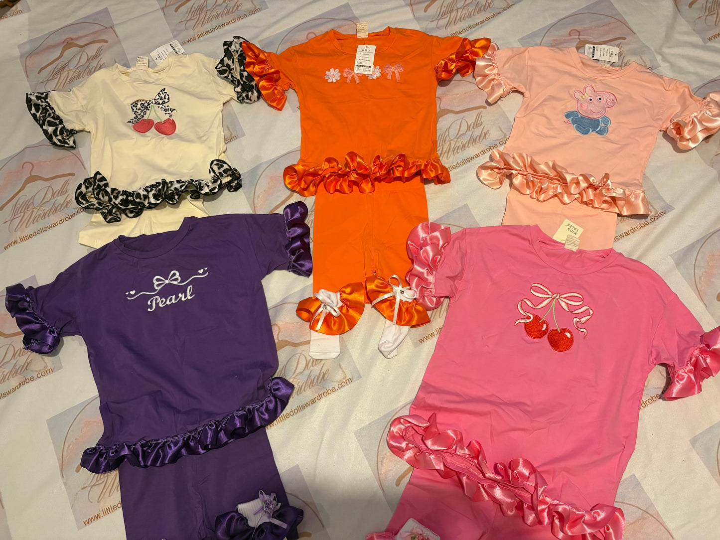 Frill short set