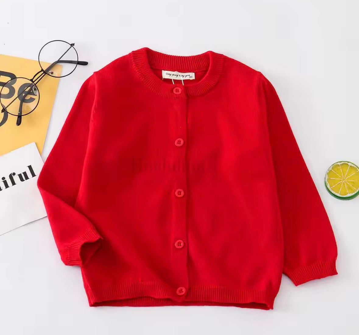 Solid colour cardigan