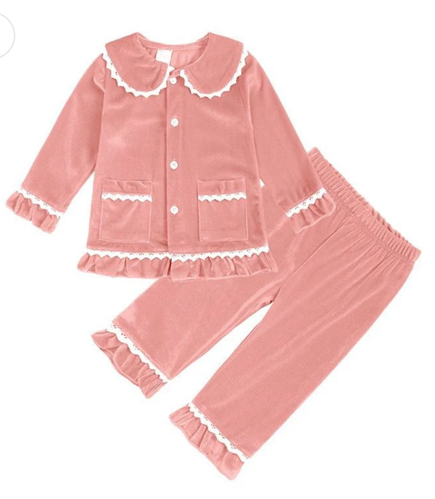 Girls Velour Pjs