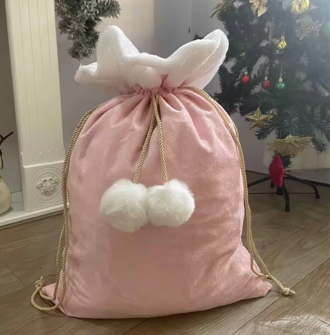 Christmas Pom Pom Sack