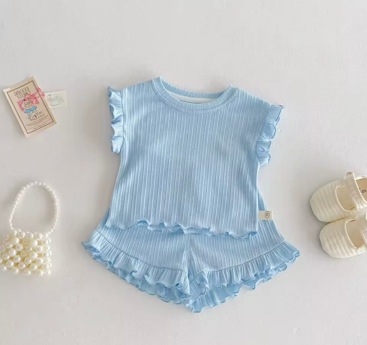Ruffle Short Set