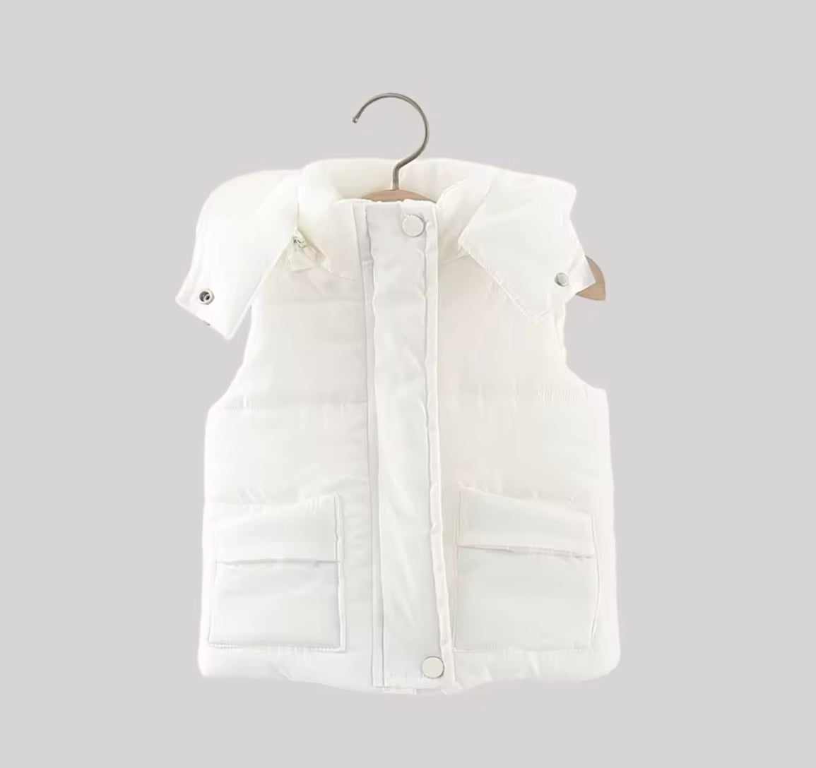 Hooded baby Gilet