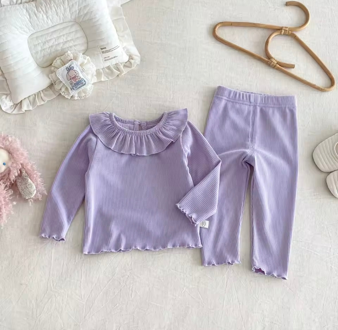 Frill collar lounge set
