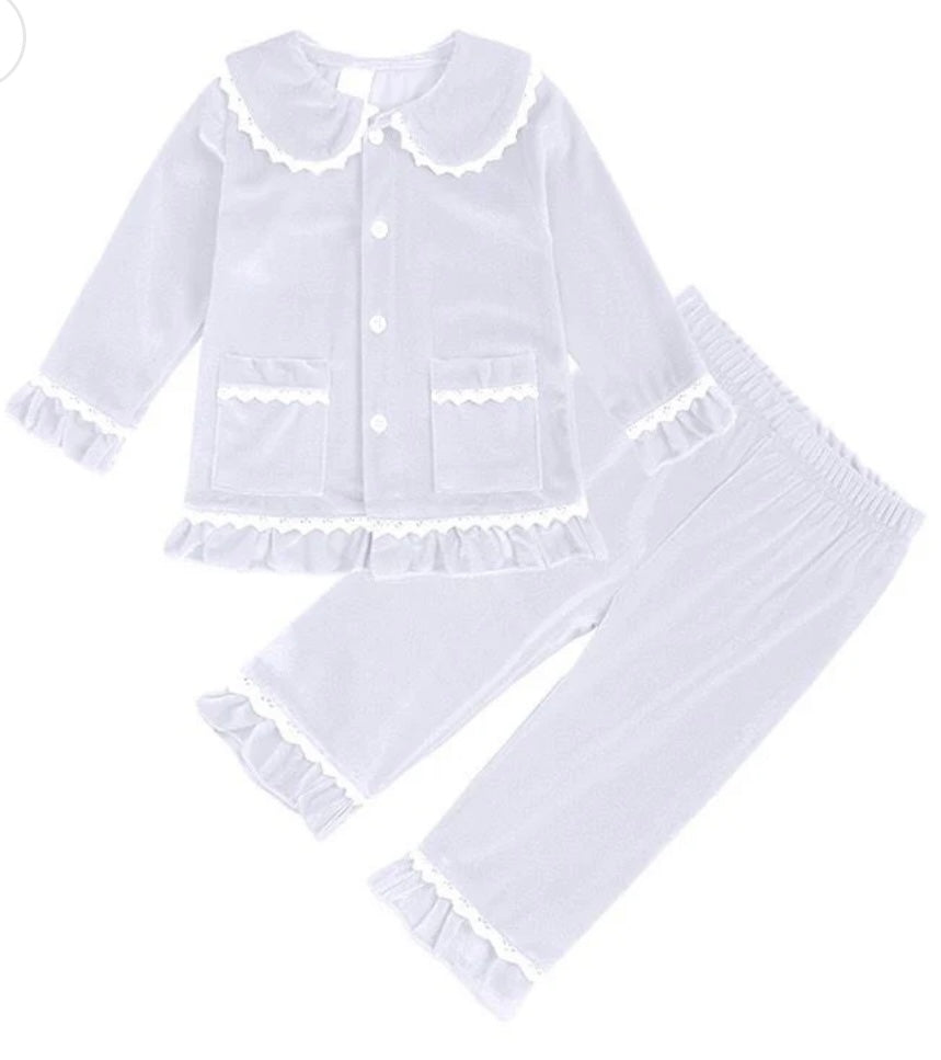 Girls Velour Pjs