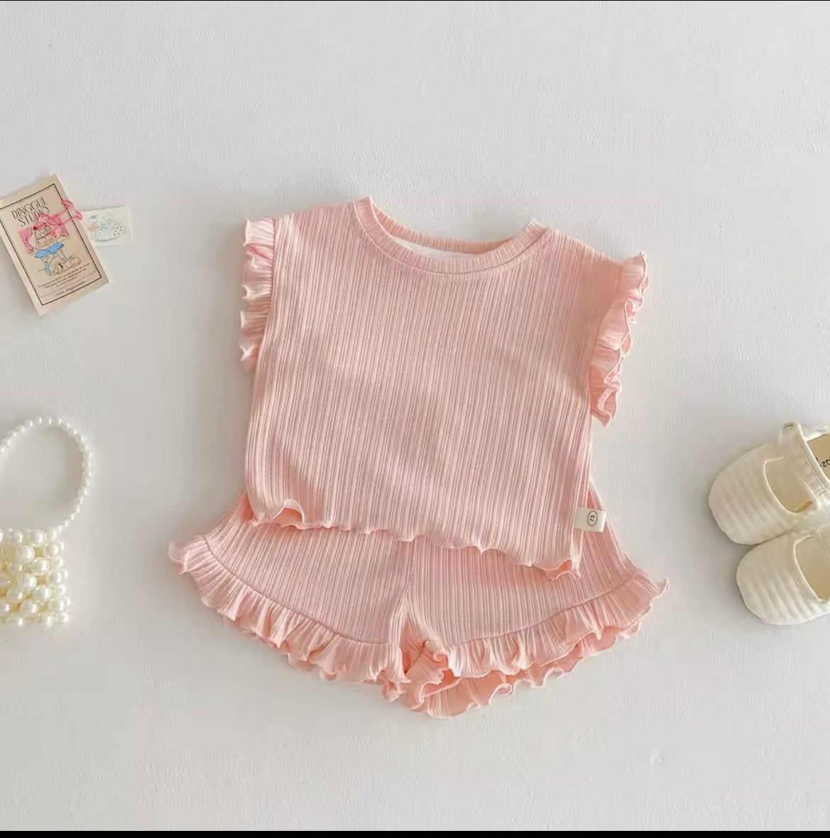 Ruffle Short Set
