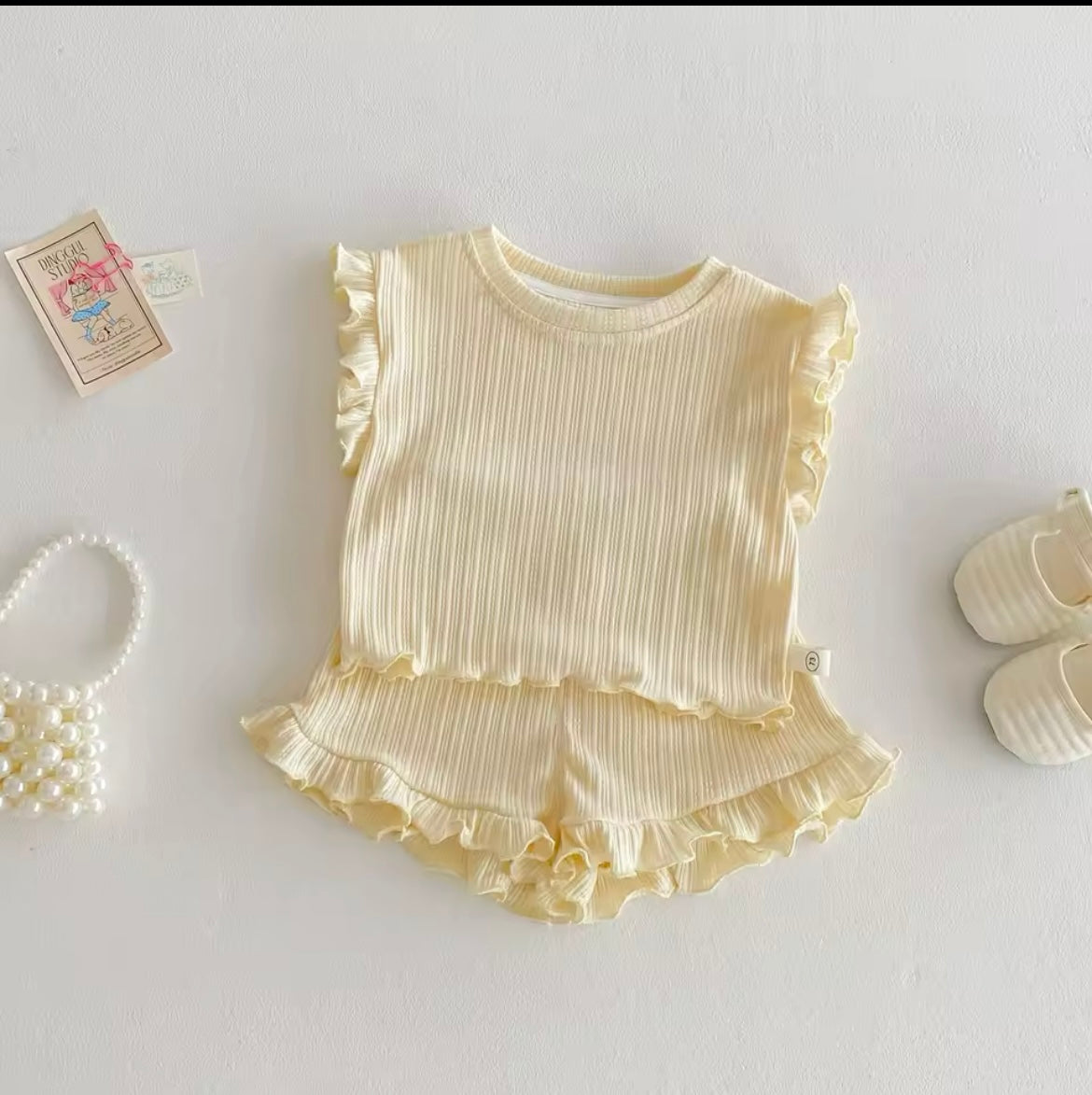 Ruffle Short Set