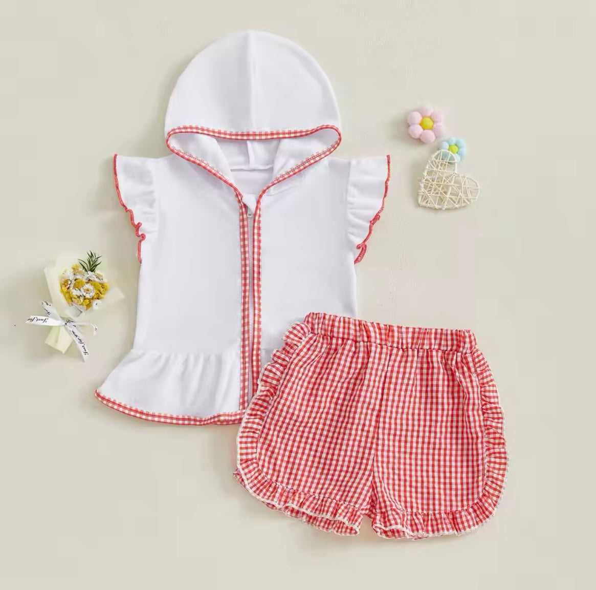 Cover Up Towel Short Set