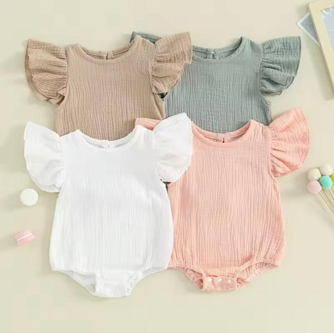 Frill Sleeve Romper