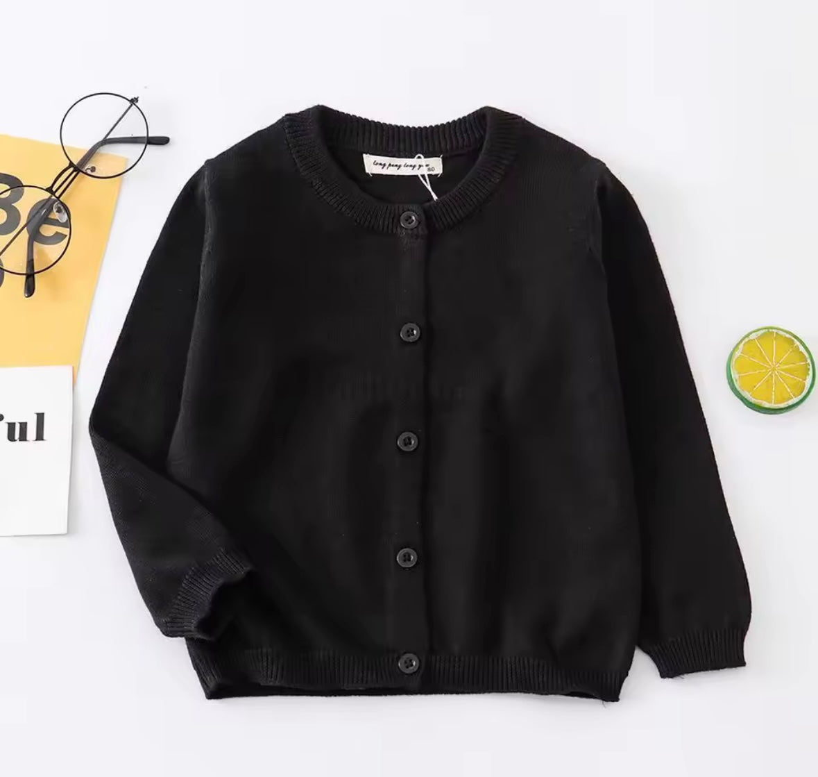 Solid colour cardigan