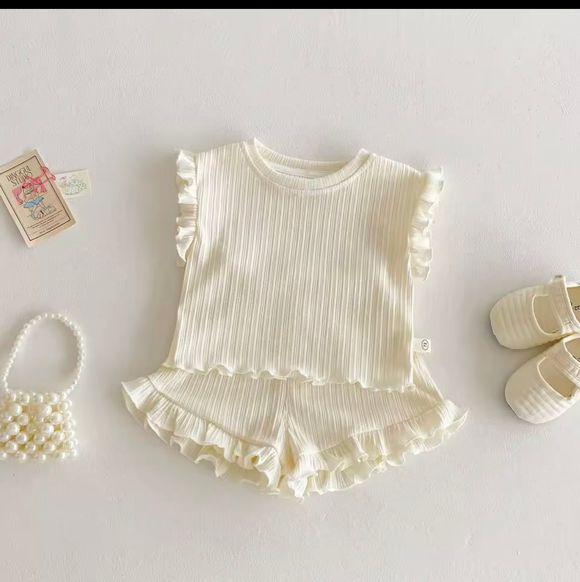 Ruffle Short Set