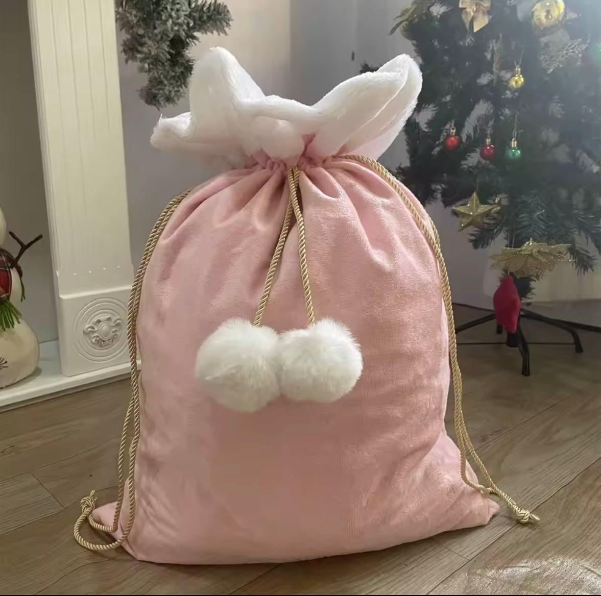 Christmas Pom Pom Sack
