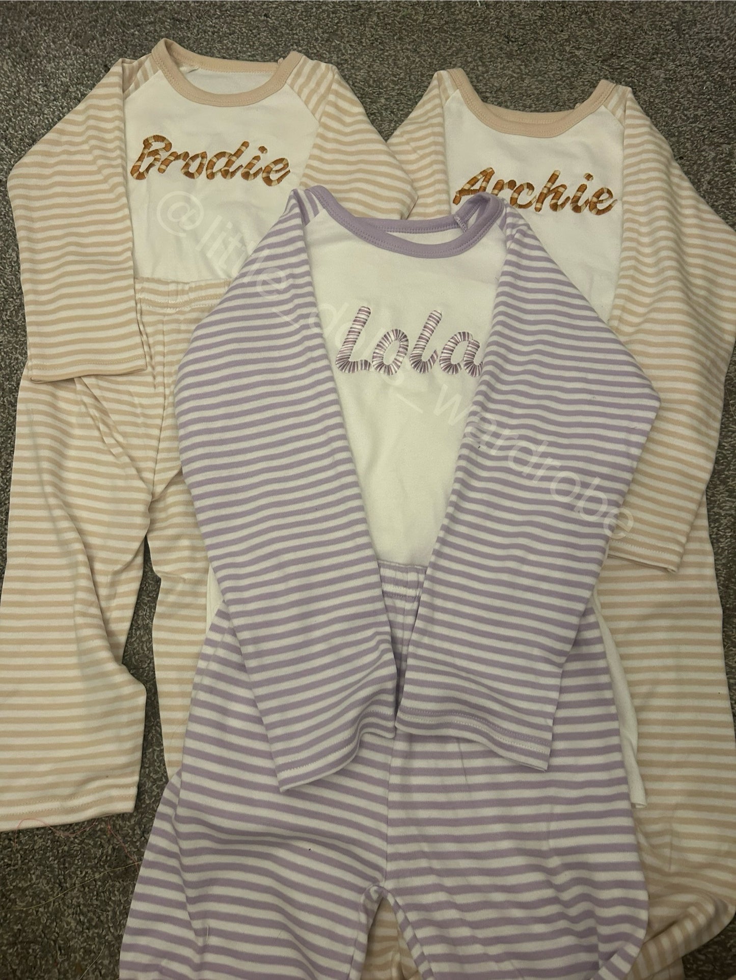 Striped pjs