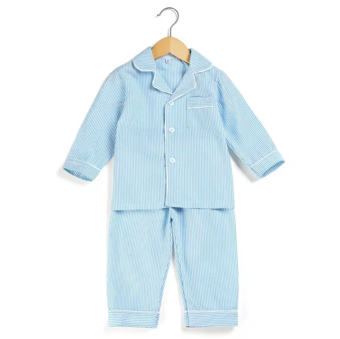 Boys long sleeve striped Pjs