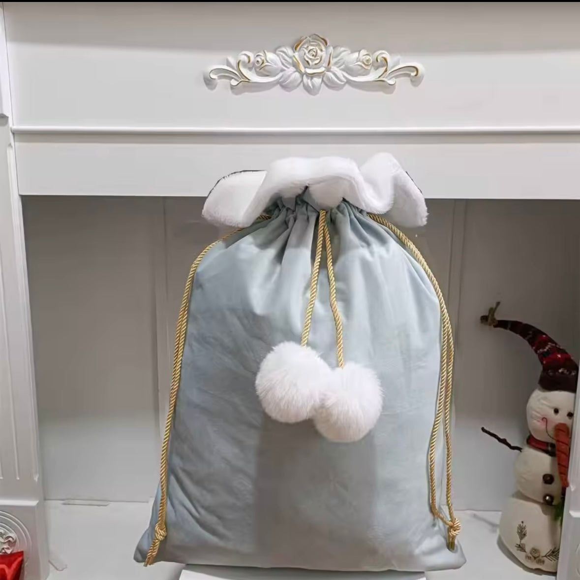 Christmas Pom Pom Sack