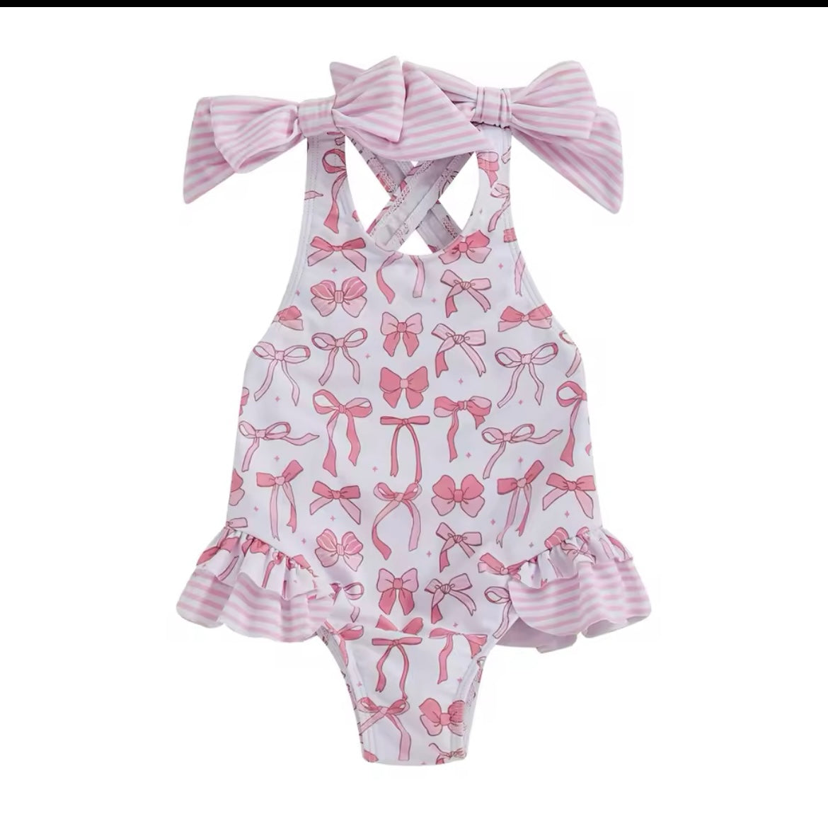 Bow swimming costume