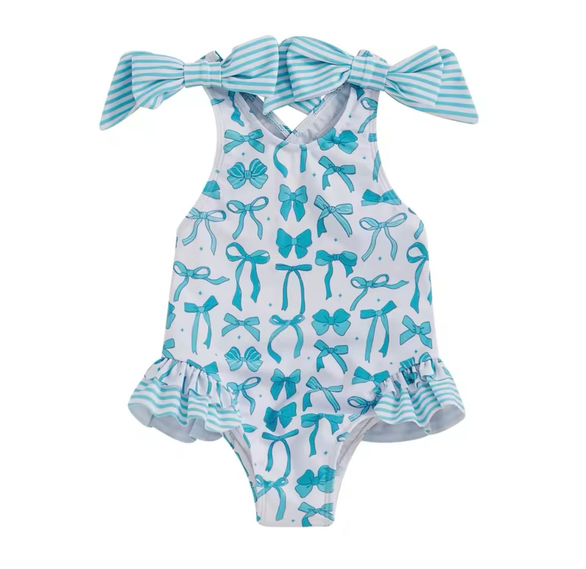 Bow swimming costume