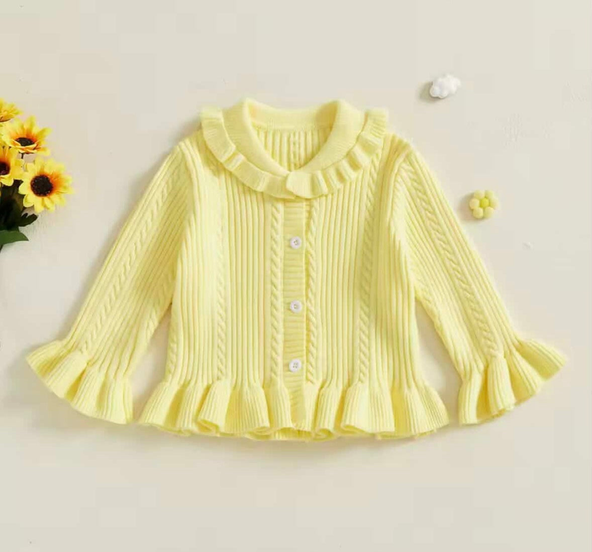 Girls frill cardigan