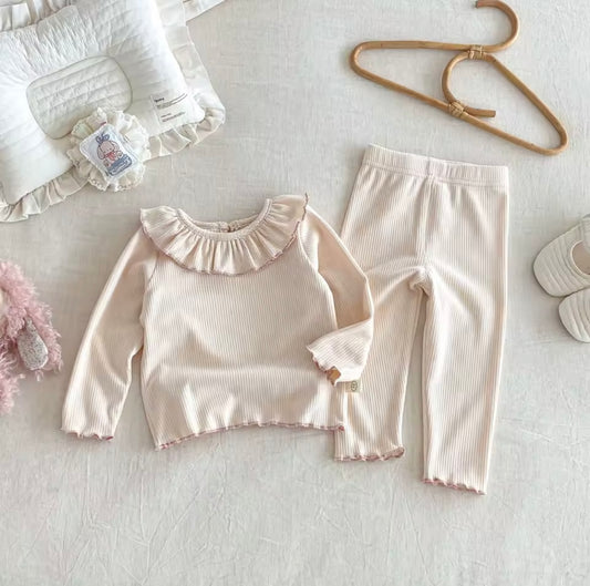 Frill collar lounge set
