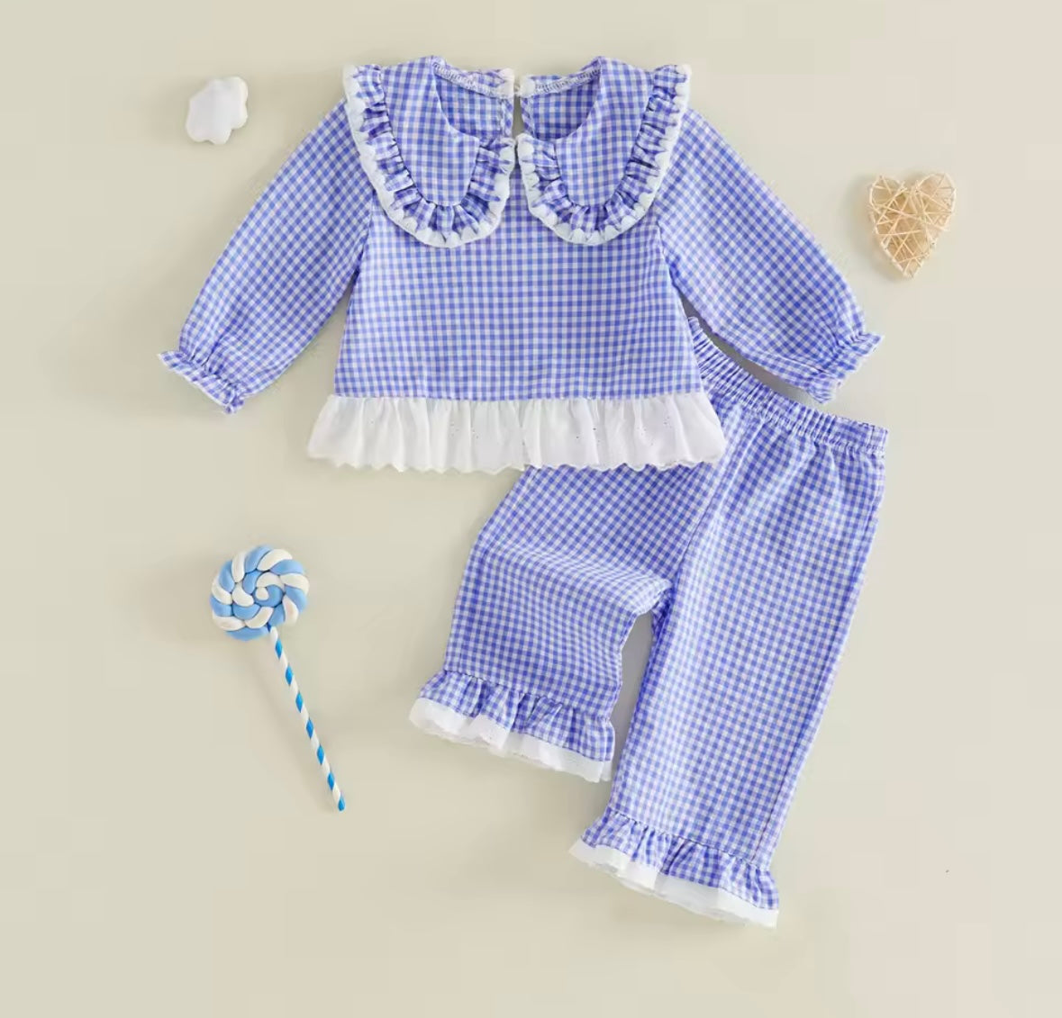 Gingham Collar Lounge