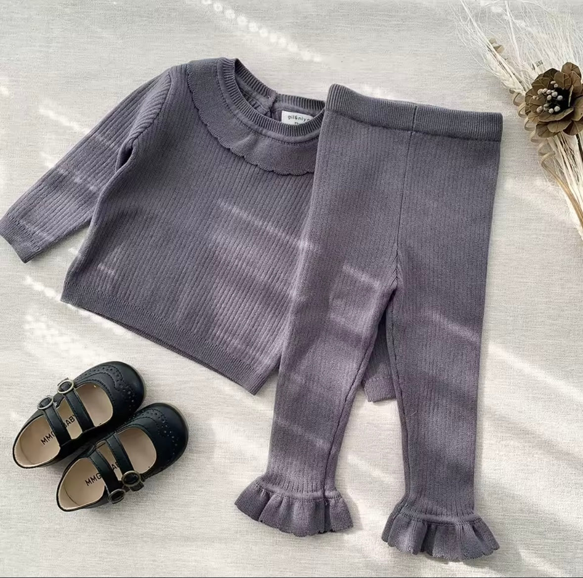 Ruffle knit Loungewear