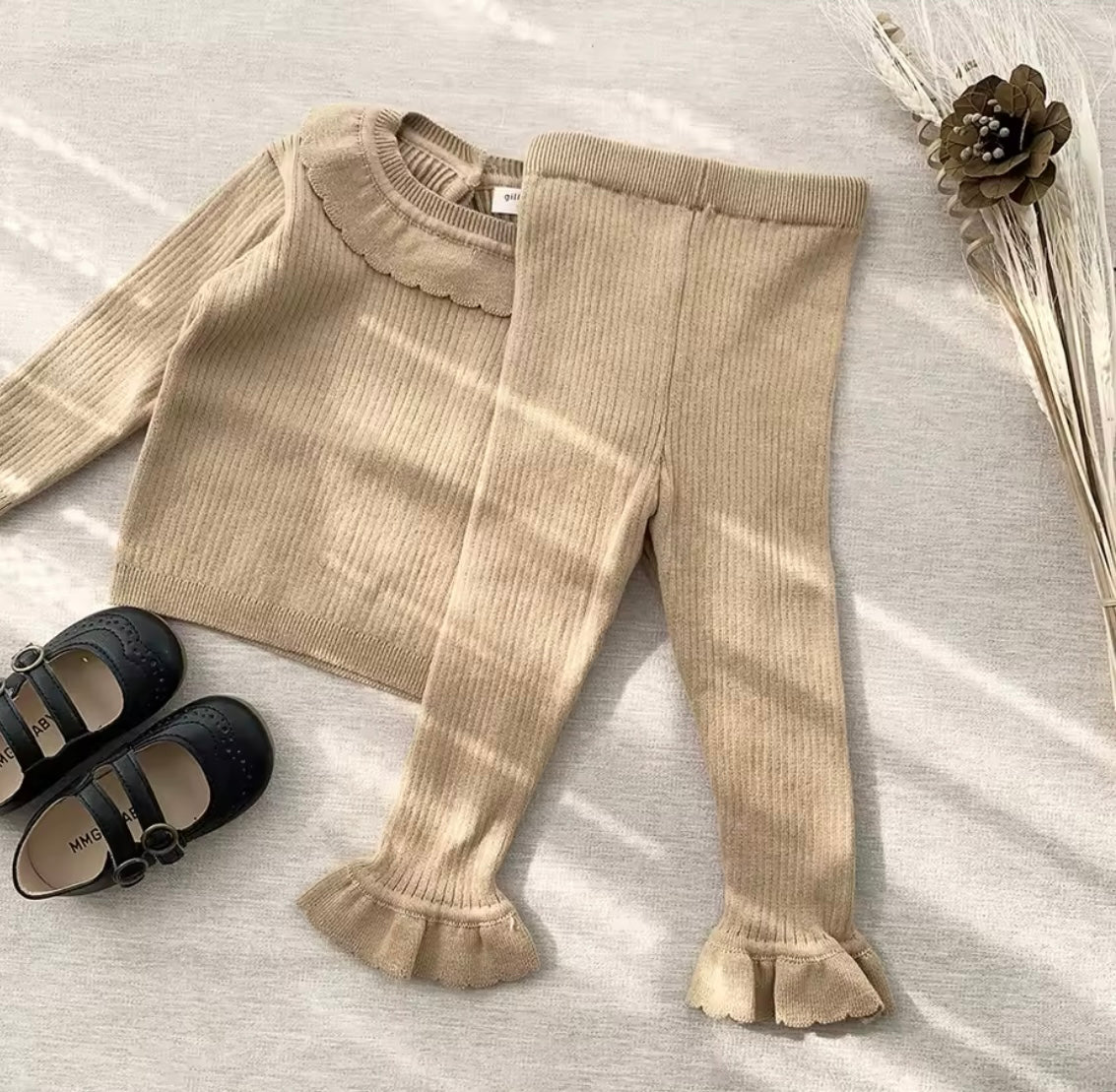 Ruffle knit Loungewear