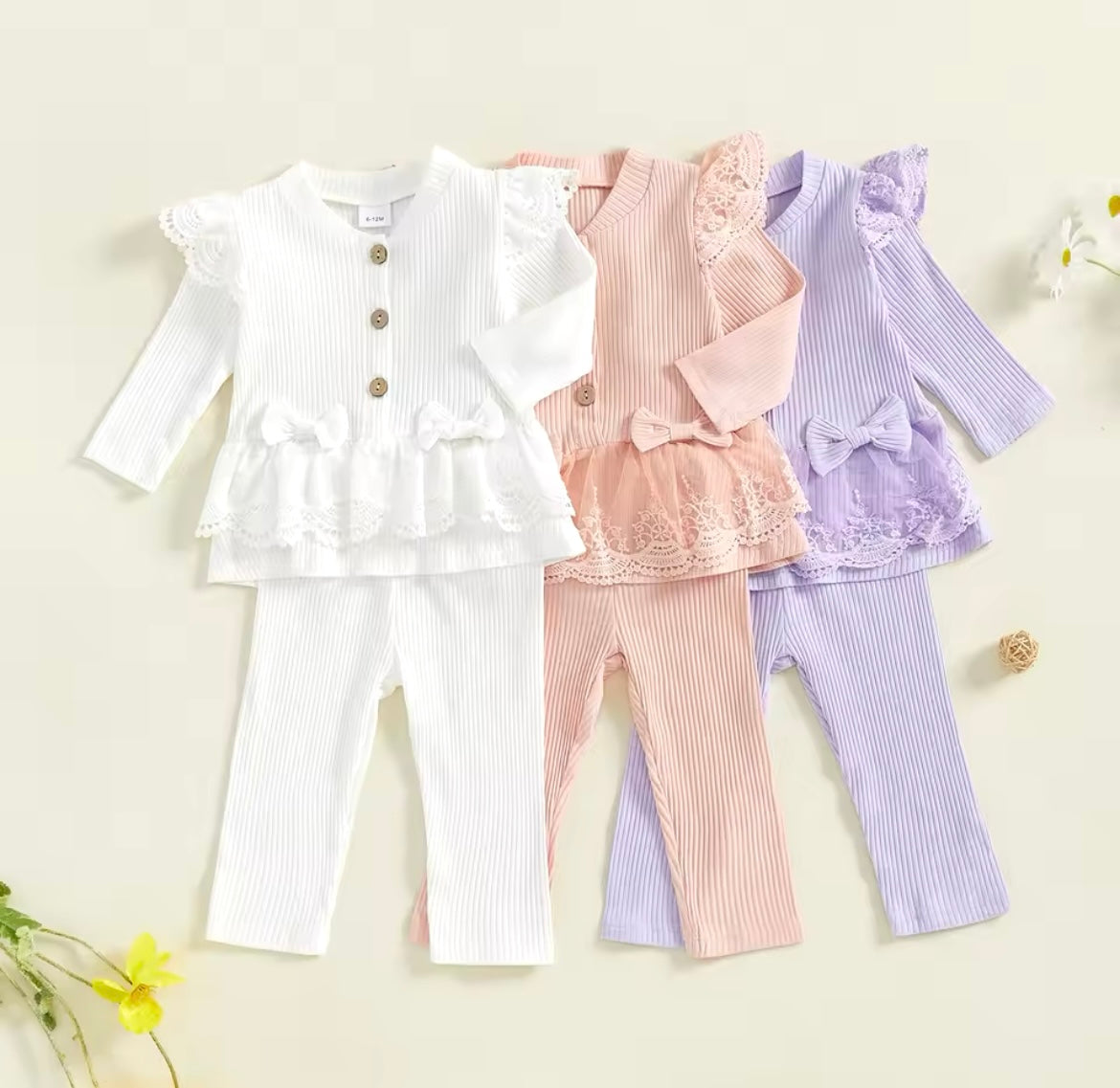 Frill bow loungewear