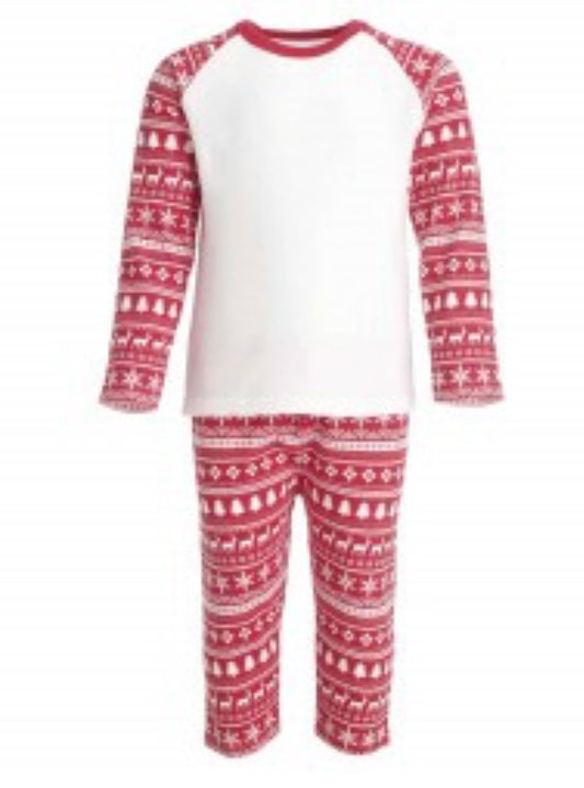 red festive Christmas PJs