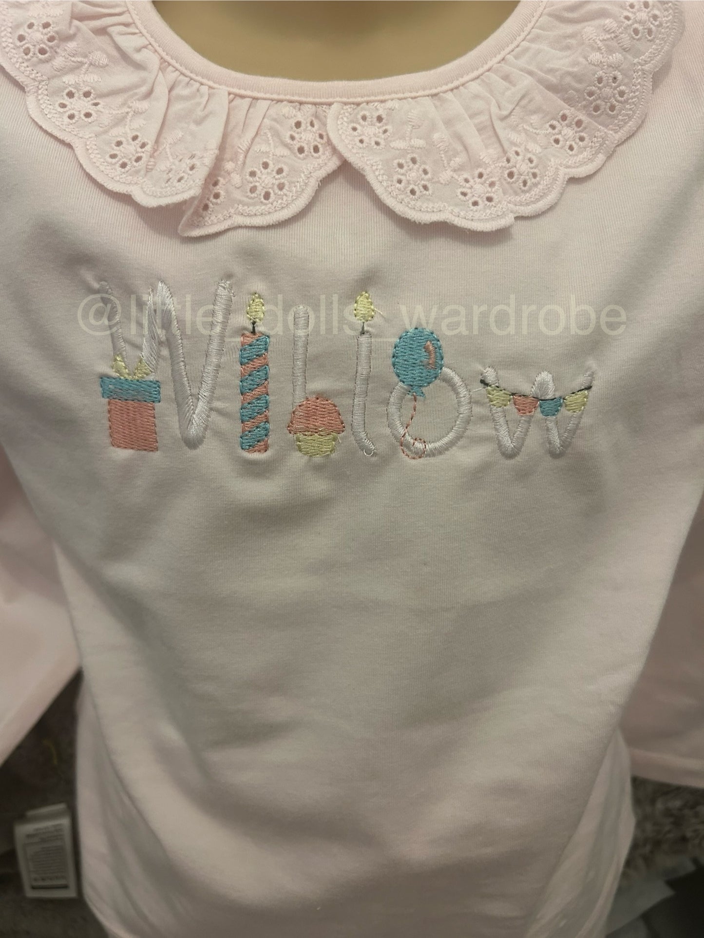 Monogram birthday pj's