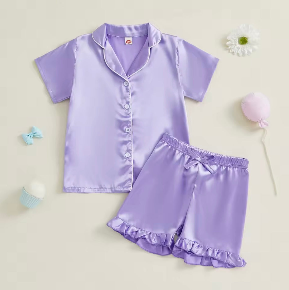 Silk Button Up Pjs