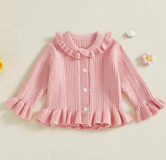 Girls frill cardigan