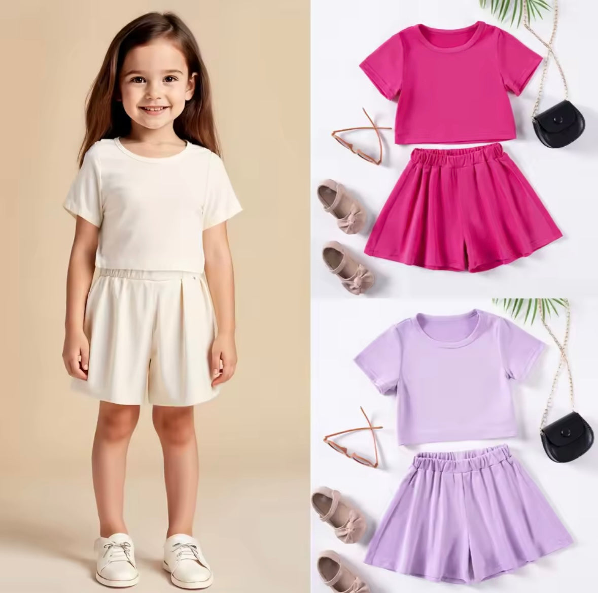 Girls 2 piece short set