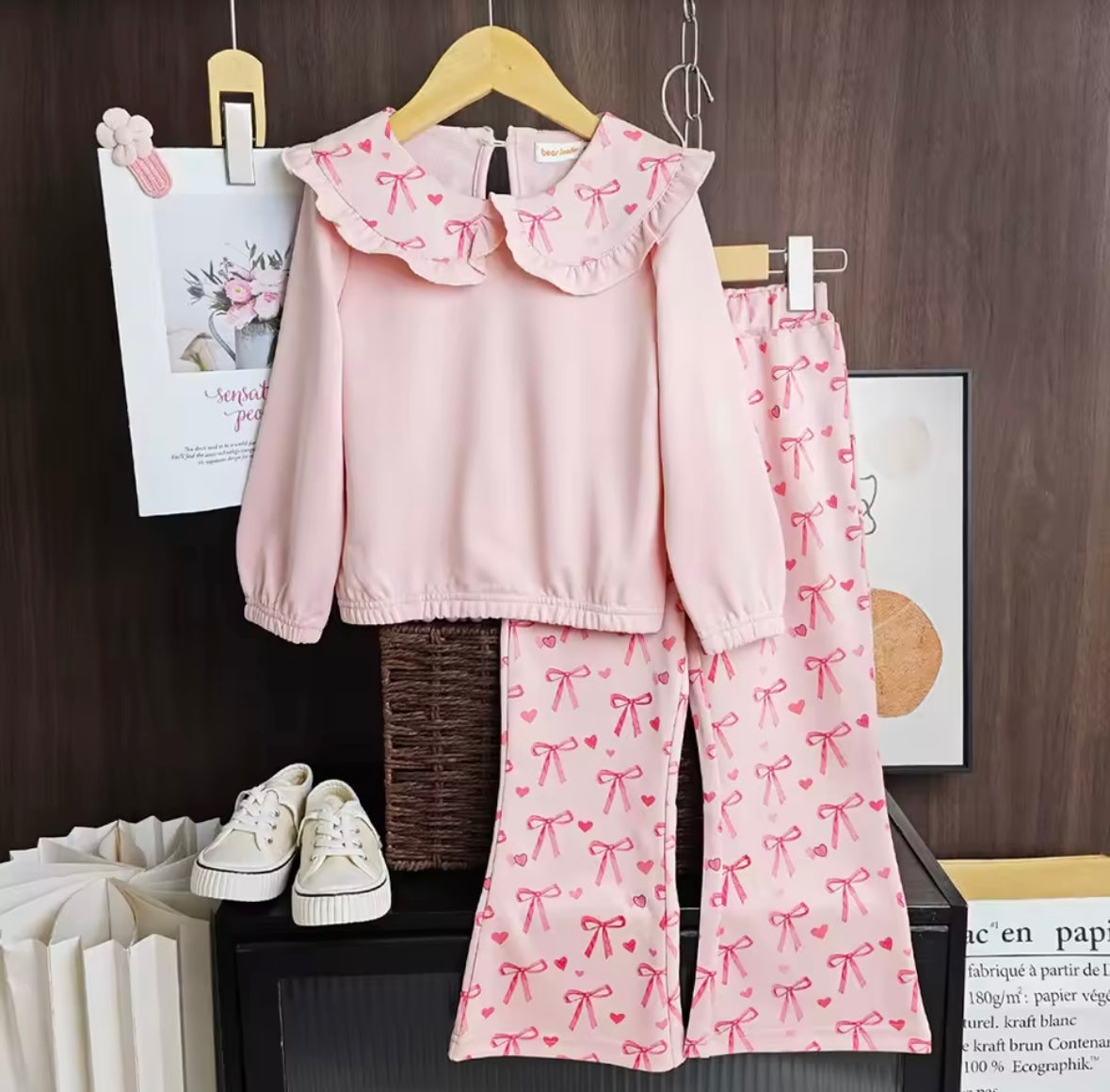 Bow Collar Flares set