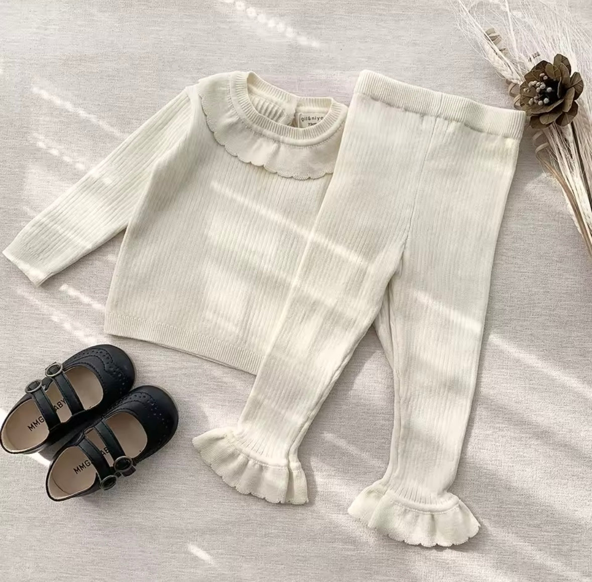 Ruffle knit Loungewear