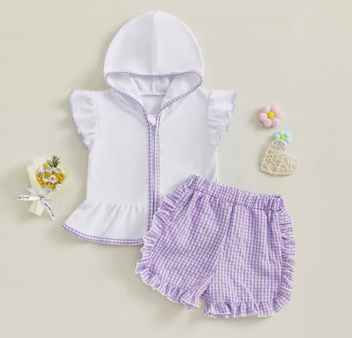 Cover Up Towel Short Set