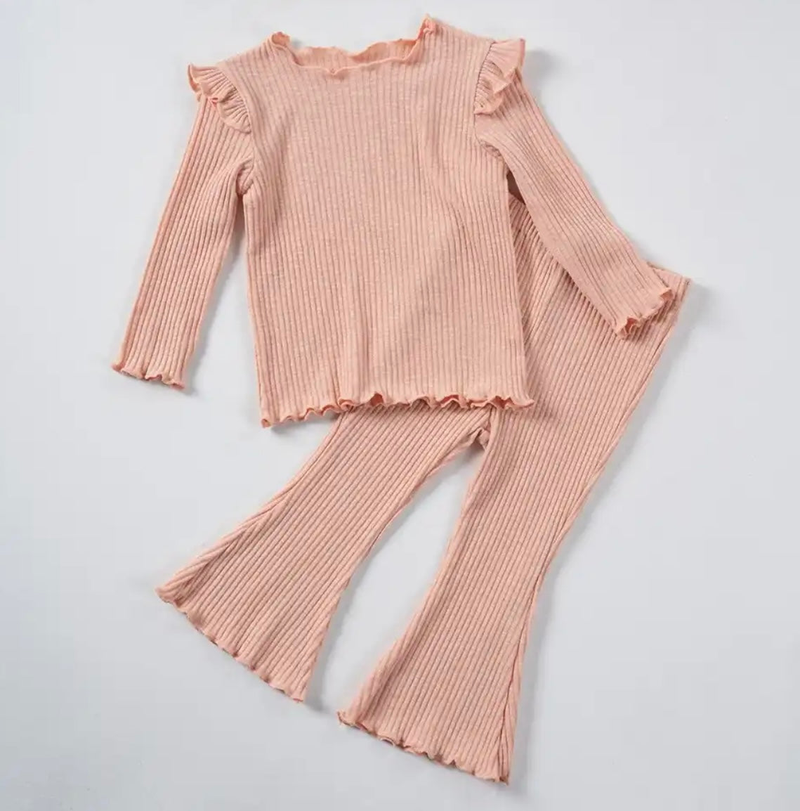 Long sleeve frill flare set