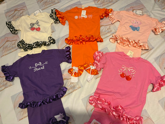 Frill short set
