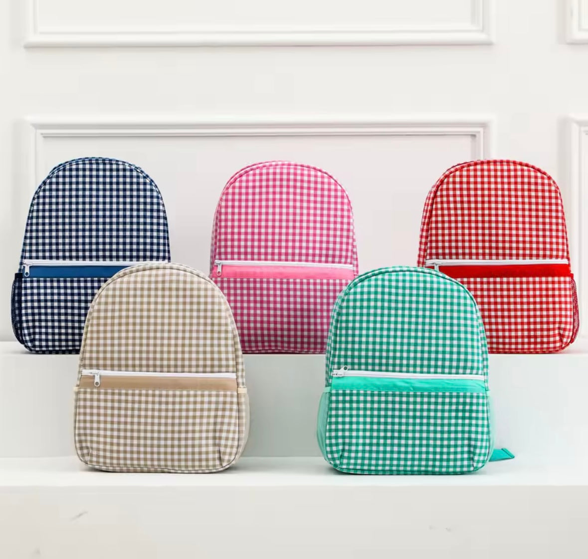 Mini Check backpack