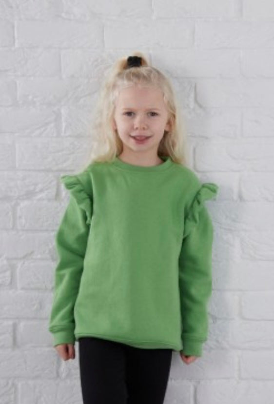 Design frill sweatshirt