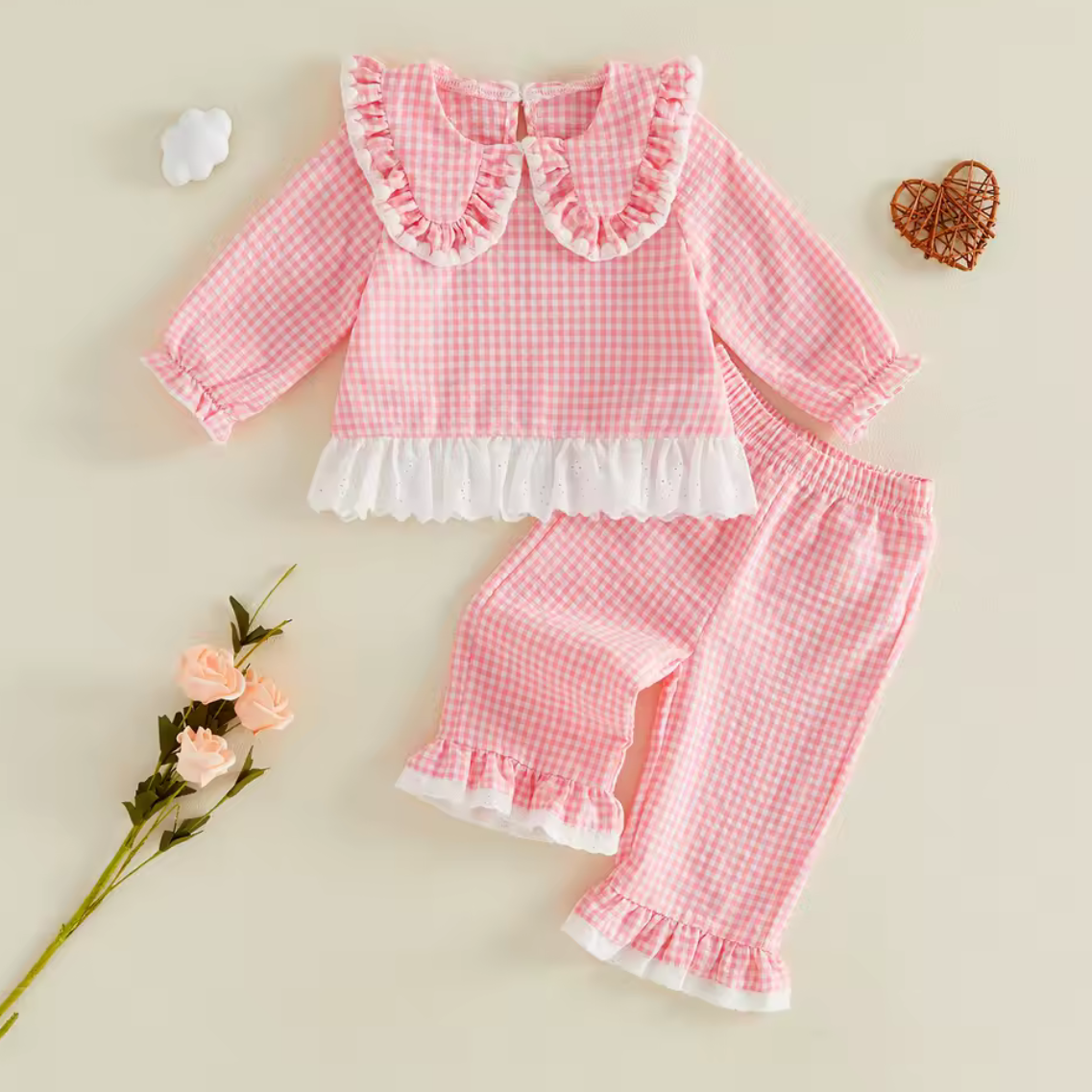 Gingham Collar Lounge