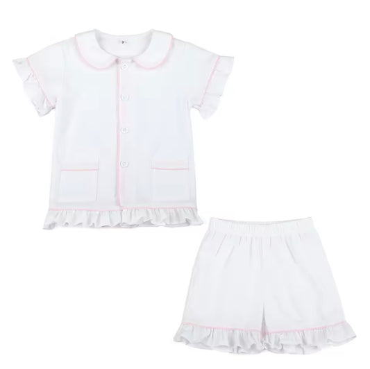 Girls Shorts collar Pjs