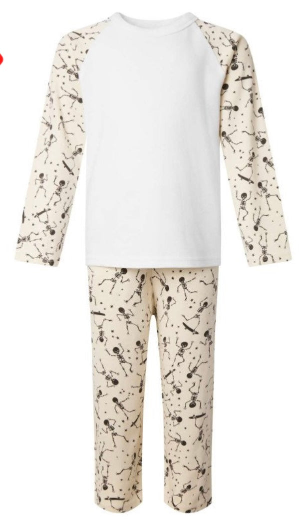 Dancing Skeleton Halloween pjs